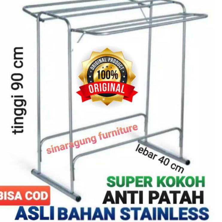 Diskon Istimewa JEMURAN HANDUK STAINLESS SUPER KOKOH ANTI PATAH NO.1