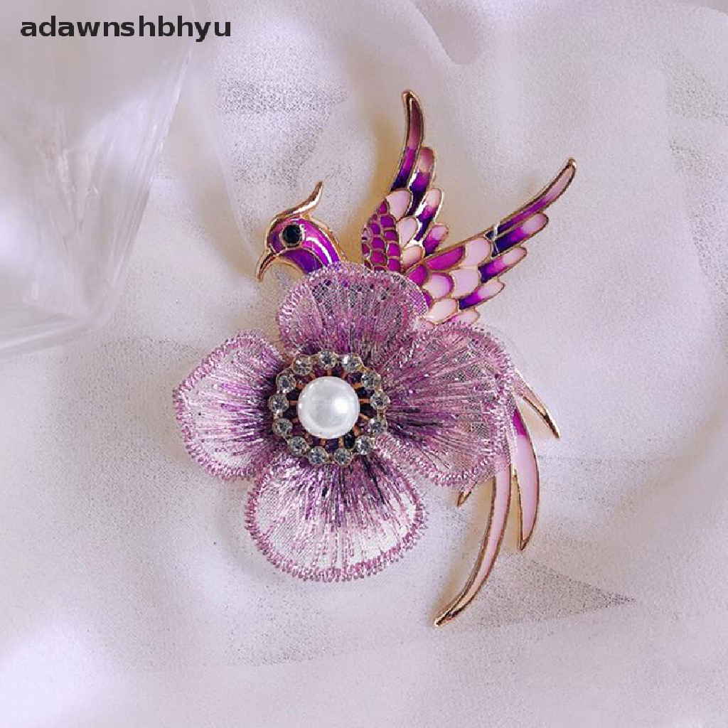 Adawnshbhyu 1Pc Bros Berlian Imitasi Untuk Wanita Enamel Burung Pin Merak Fashion Bros Hadiah ID