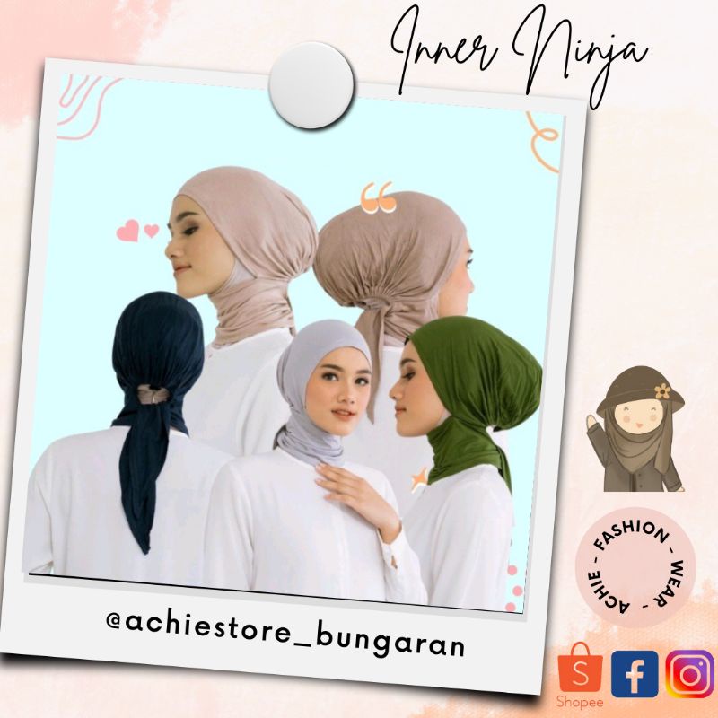Inner Ninja / Ciput Ninja / Ciput Tali / Inner / Dalaman Jilbab