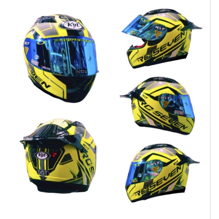 HELM KYT RC7 PAKET GANTENG 100% ORIGINAL
