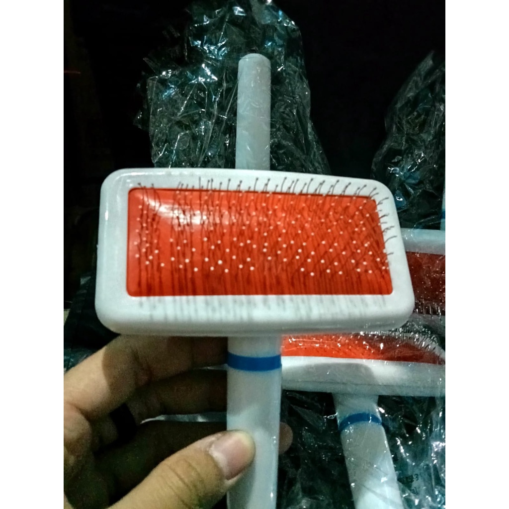 Sisir Sikat Slicker Bulu Rambut Anjing Kucing Pet Brush Comb Grooming