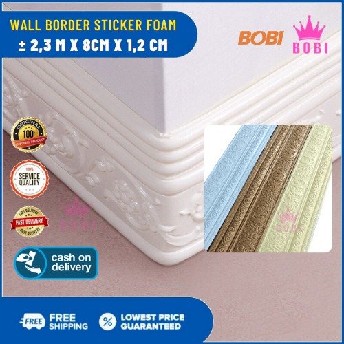 Wallpaper List Foam / Wall Border Foam 3D 2,3m x 8cm / List Border Foam