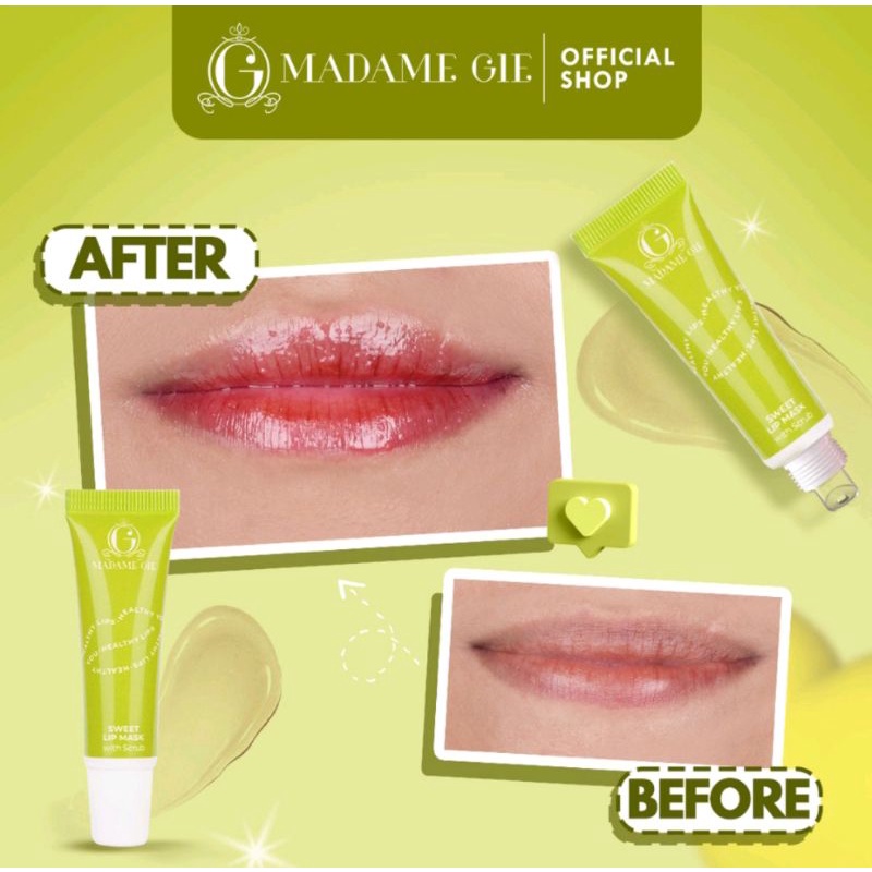 Madame Gie sweet lip mask-lip scrub vitamin e