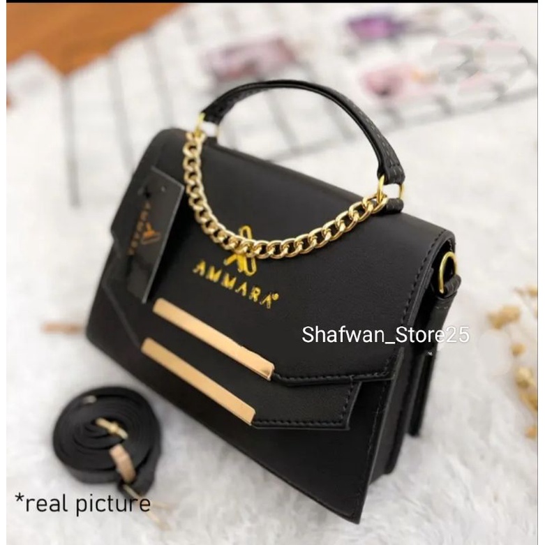 Tas Slempang Wanita AMMARA Full ACC Terlaris//Fashion Wanita//Fashion Kekinian//