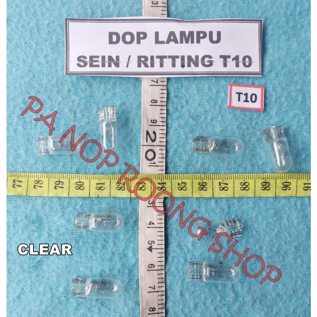 DOP LAMPU SEIN / RITTING T-10 CLEAR