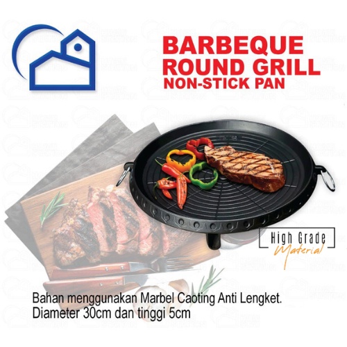 BBQ Round Grill / Alat panggang barbeque / Bulgogi Pan Panggangan Bulat 4518/8930