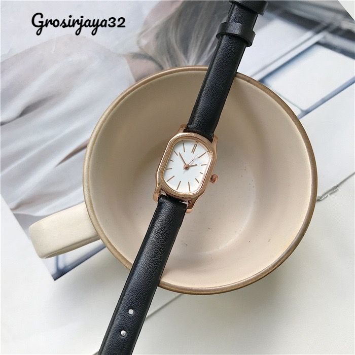 Jam tangan wanita analog Cynara kulit semi/Jam tangan wanita casual fashion Korea