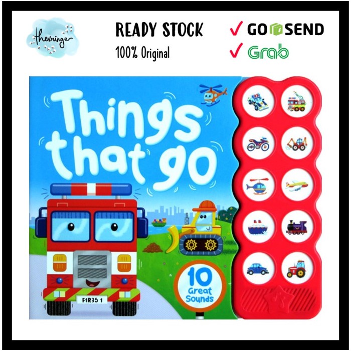Simple First Sound: Things That Go (Board Book) Vehicles Sound Book