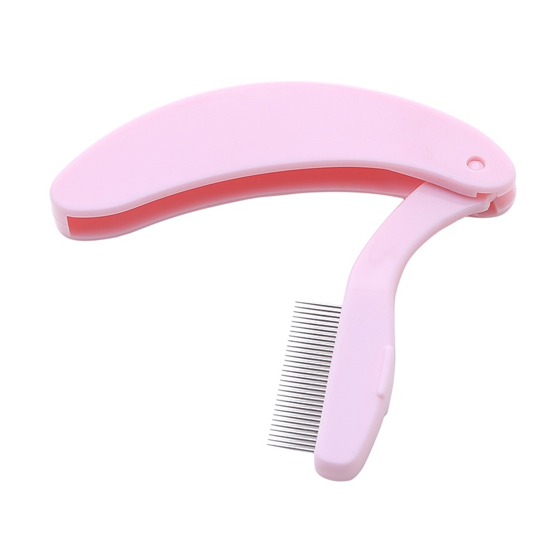 Sisir Bulu Mata Dapat Dilipat Untuk Semua Bulu Mata Dengan Gigi Stainless Steel Eyelash Comb