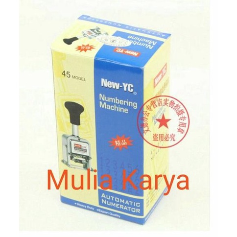 

Terlaris Numerator New YC 6 digit Numbering otomatis Stempel Nomor Otomatis Termurah