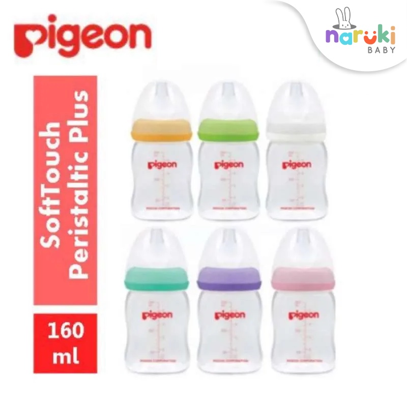Pigeon Bottle Peristaltic Plus Wide Neck Botol Susu Wideneck 160mL 240mL isi 1pcs