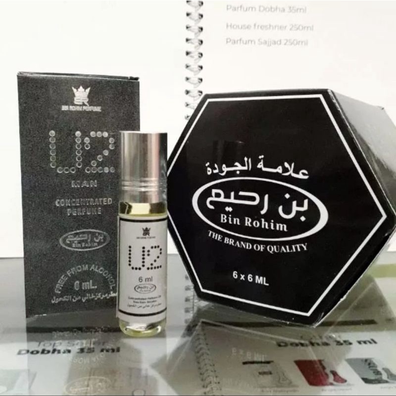 Parfum U2 MAN Minyak Wangi Roll On Non Alkohol Kemasan 6ml