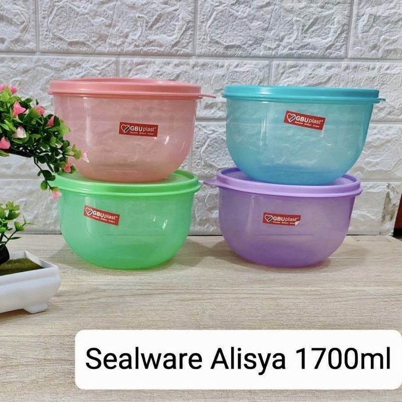 GBU Plast Alisya Large 1700 ml Toples Makanan Kedap Udara BPA Free Food Safe Sealware