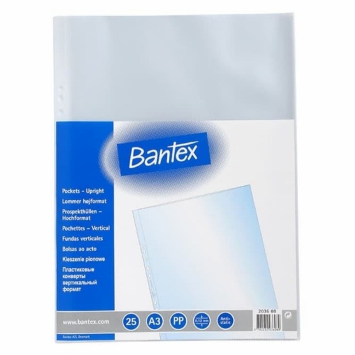 Pp Pocket Ukuran A3 Bantex Potrait