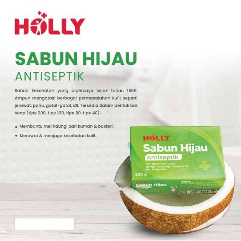 Holly sabun hijau antiseptik