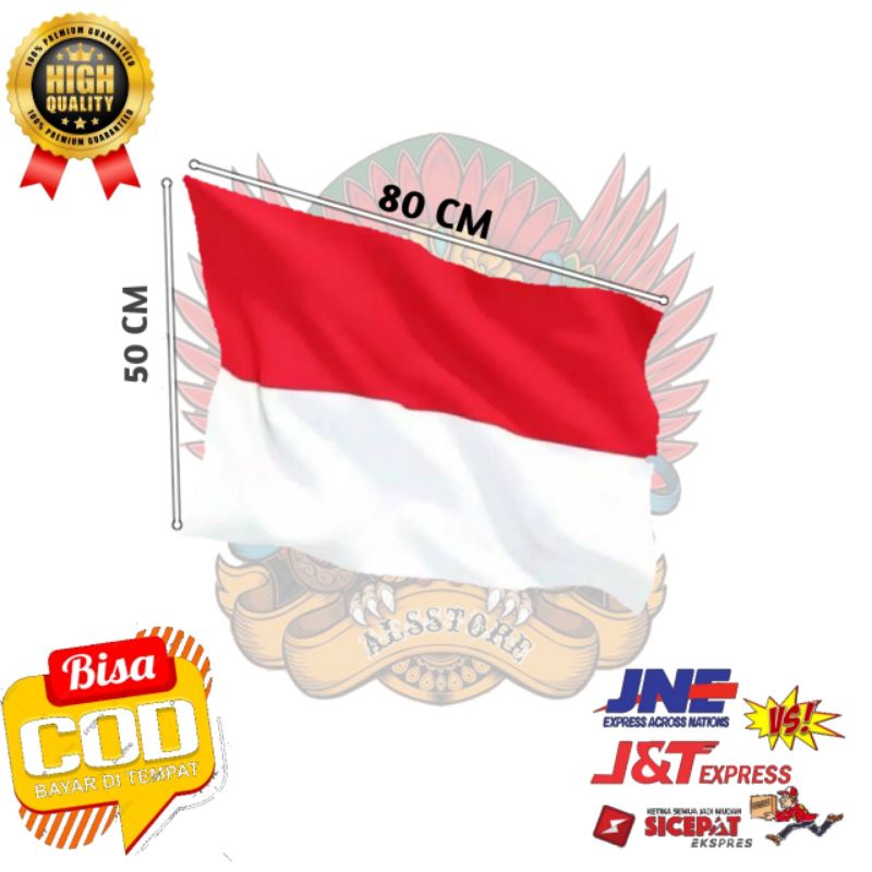 Jual Bendera Merah Putih Ukuran 80x50 Untuk Di Rumah Shopee Indonesia