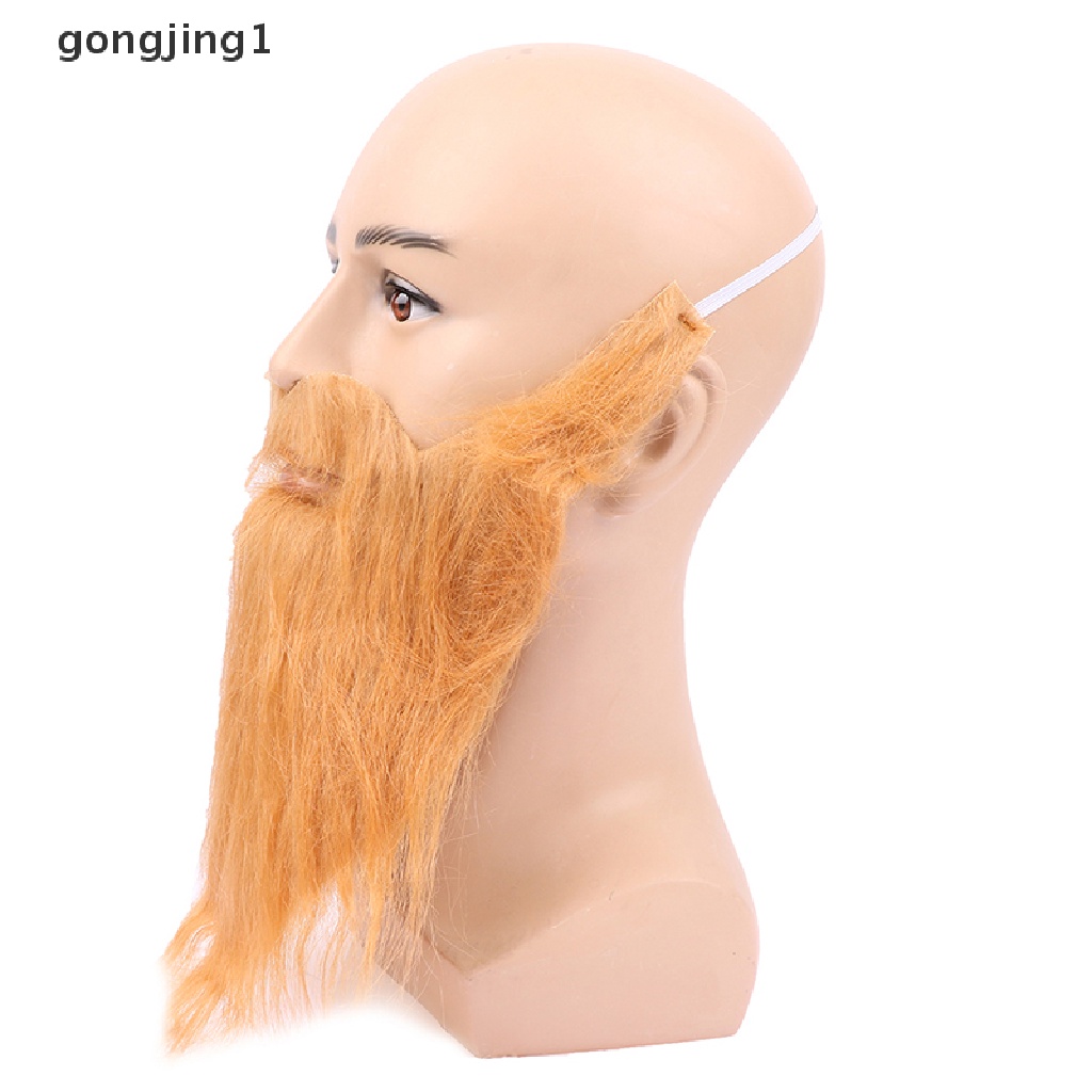 Ggg Handmade Wig Jenggot Topi Wig Crochet Kumis Halloween Dekorasi Pesta Wig Props ID