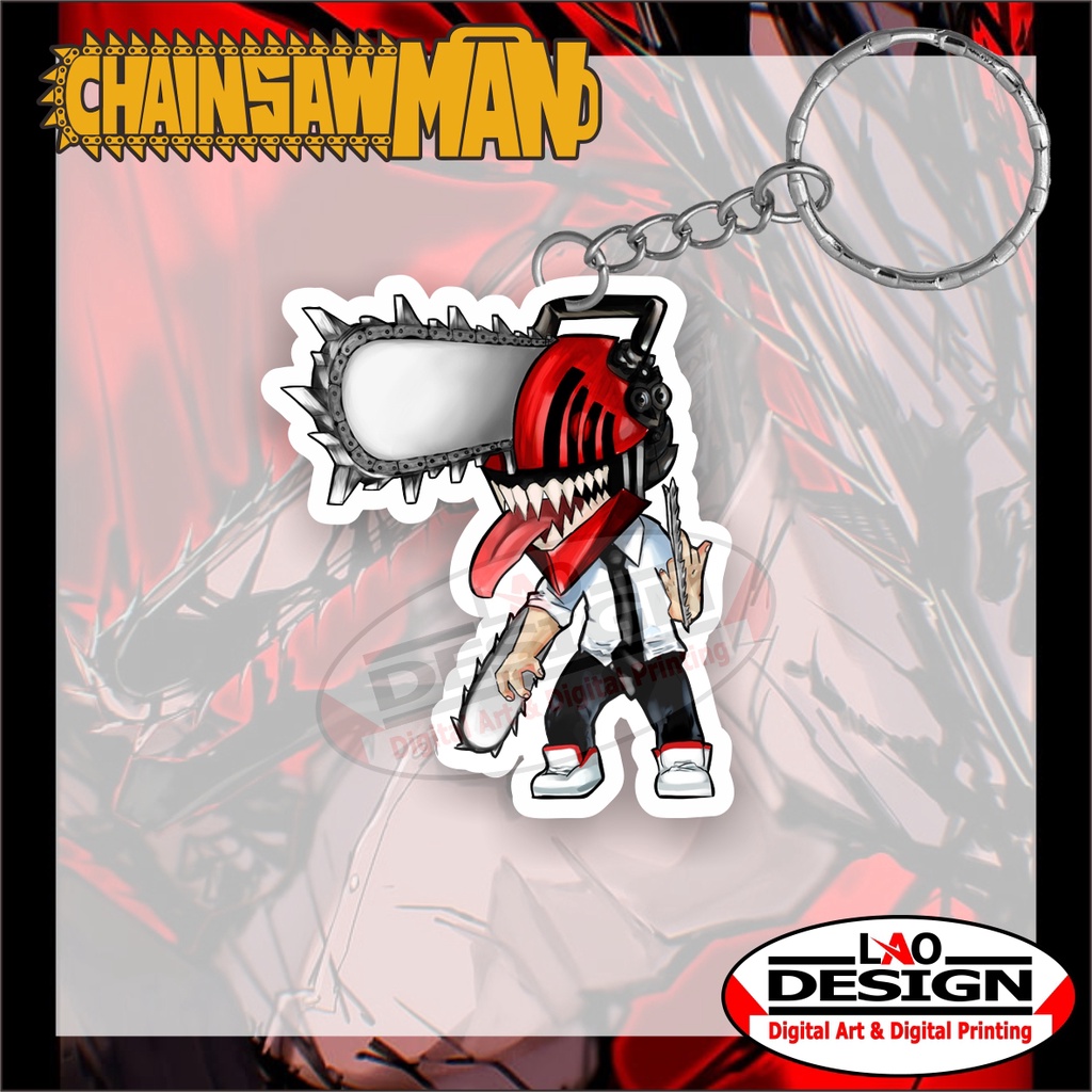 Gantungan Kunci DENJI Chainsaw Man - Ganci Chainsaw Man - Anime Chainsaw Man - Gantungan Kunci Akril