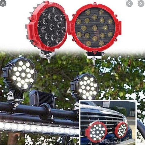 Lampu Tembak Bulat 17 LED PUTIH Lampu Sorot Mobil