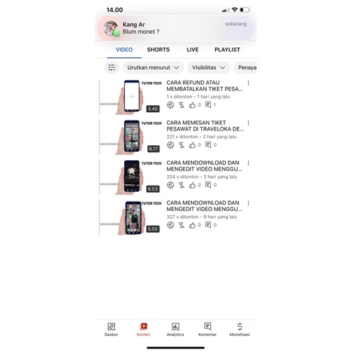 CHANNEL YOUTUBE MONET