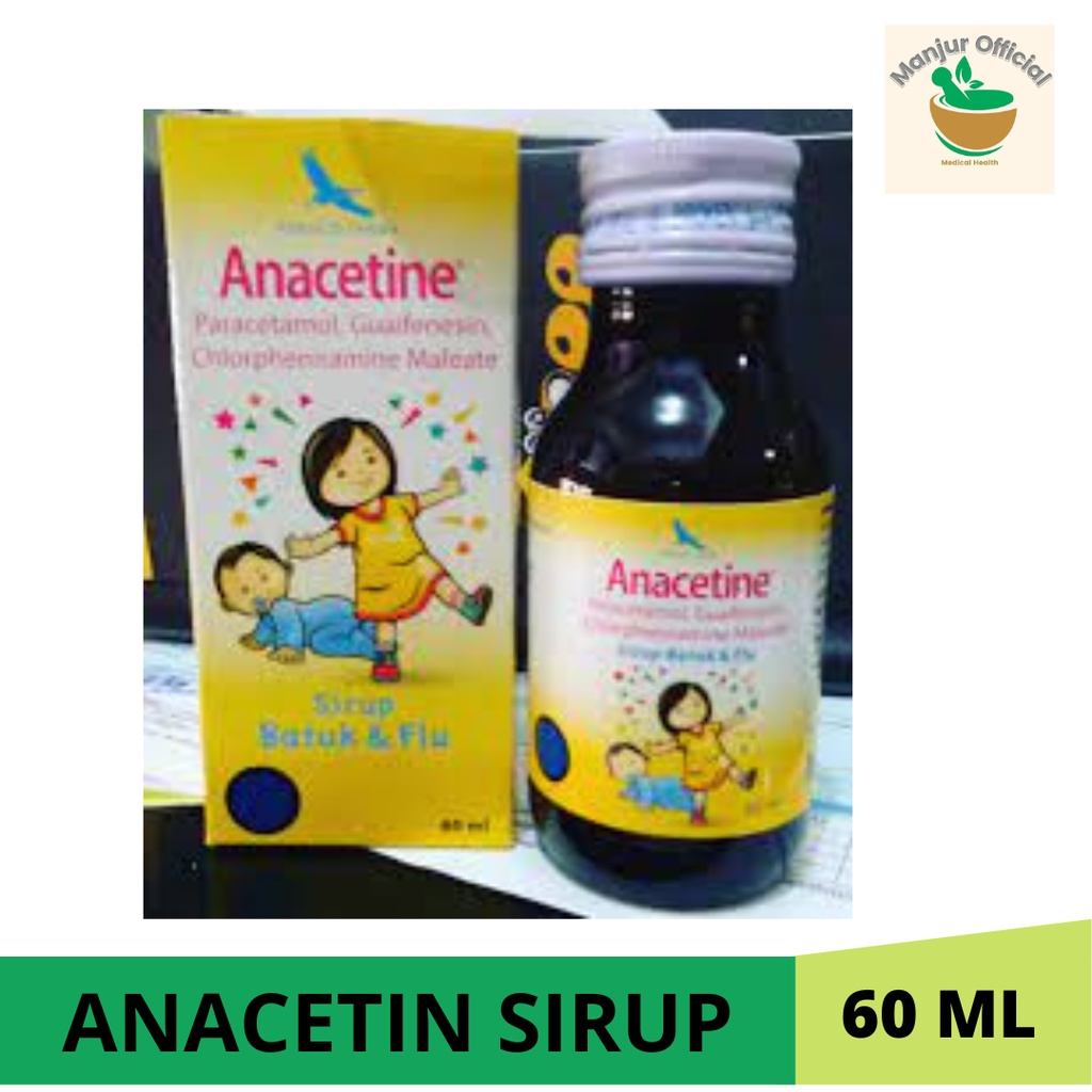 Anacetine Syrup 60 ml Obat Demam Batuk Pilek