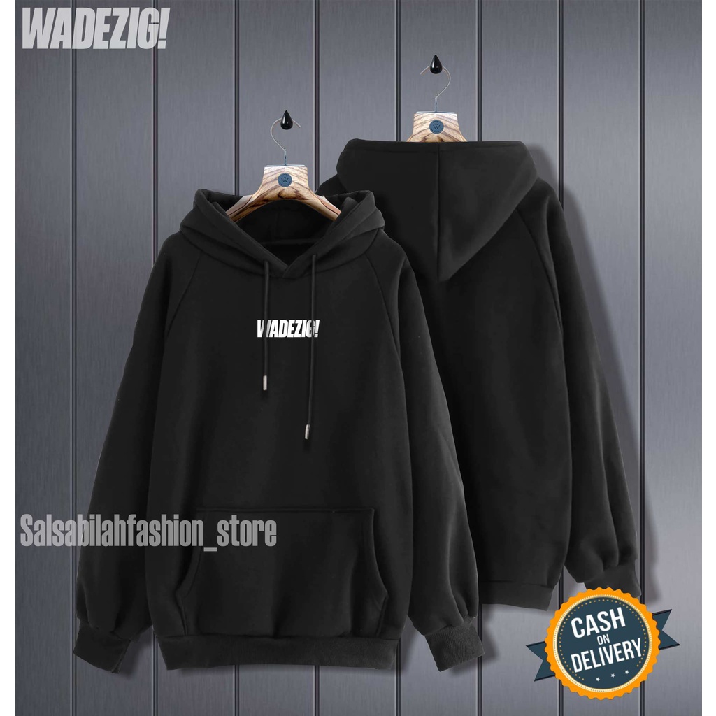 TERMURAH !! COD Jaket Sweater Hoodie Pria Distro wadezigOriginal Big Size Jumbo M - L-XL-XXL