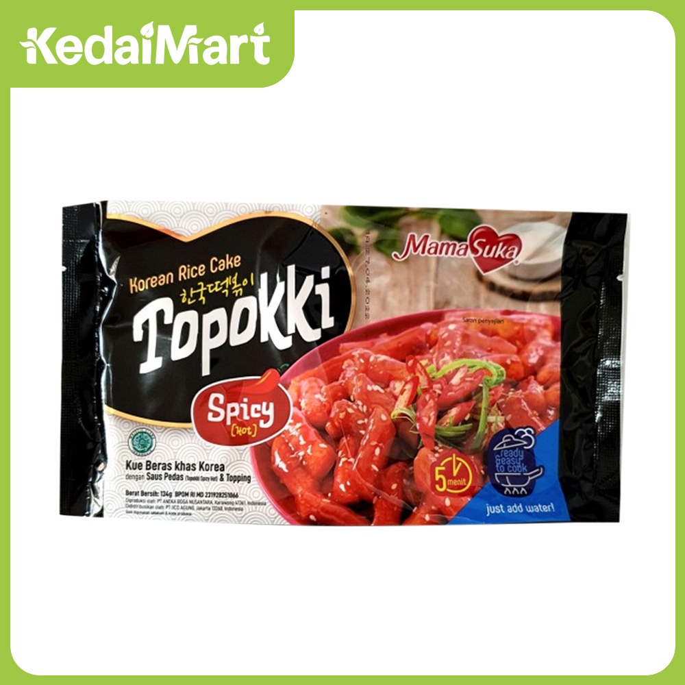 

Mamasuka Topokki Hot Spicy Ready to Cook 134 Gram