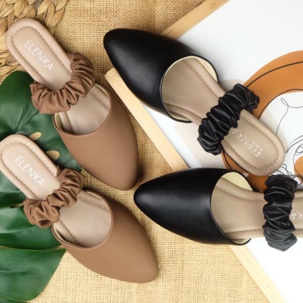 Ready Sepatu jumbo wanita "LEONA" big size