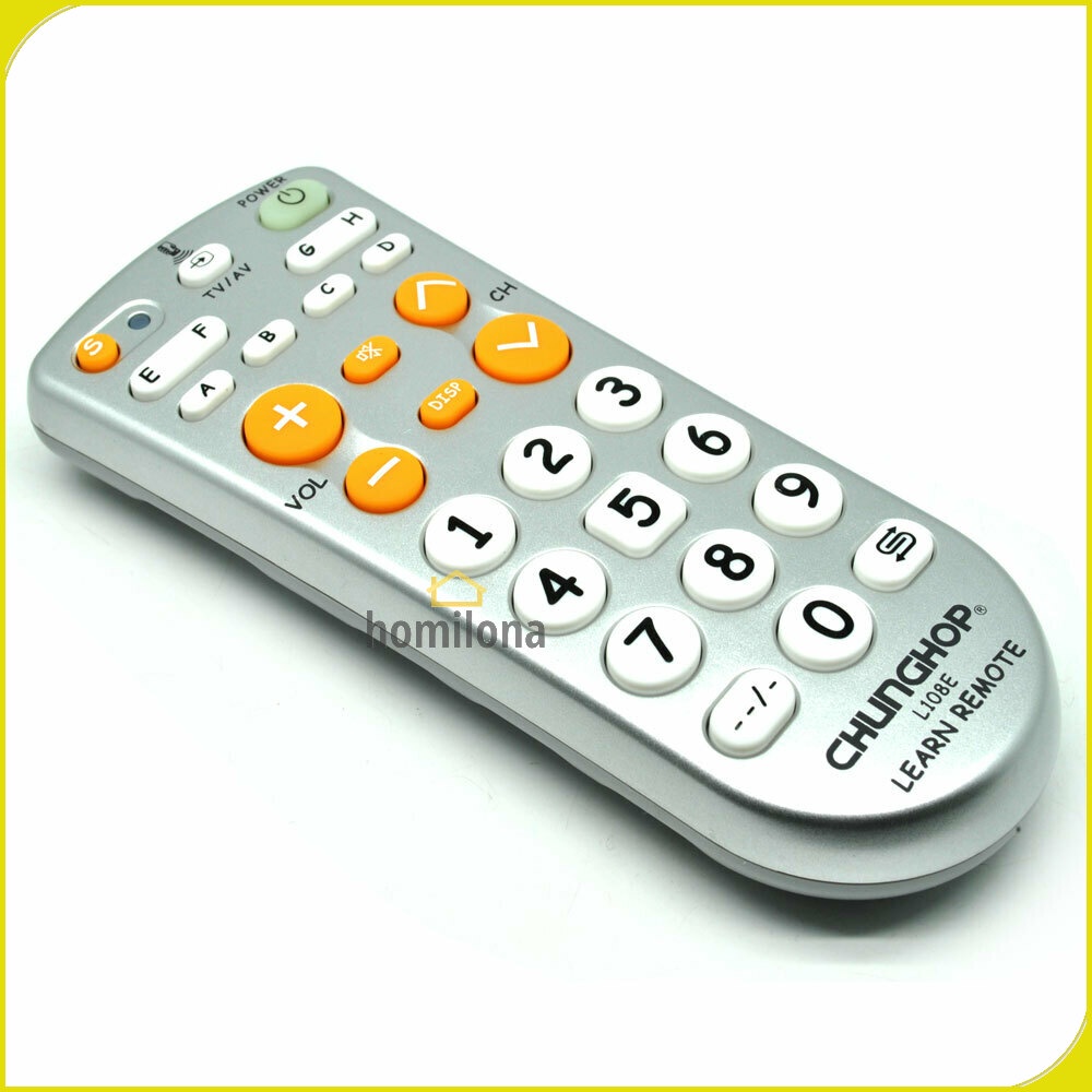 CHUNGHOP Universal Learning IR Remote 11 Keys L108E Gray Silver