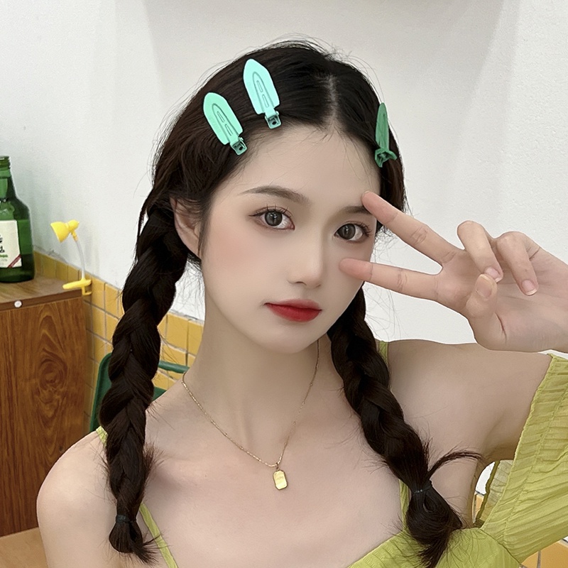 Pin Rambut Tanpa Jejak Banger Warna Paduan Sederhana Klip Duckbill Klip