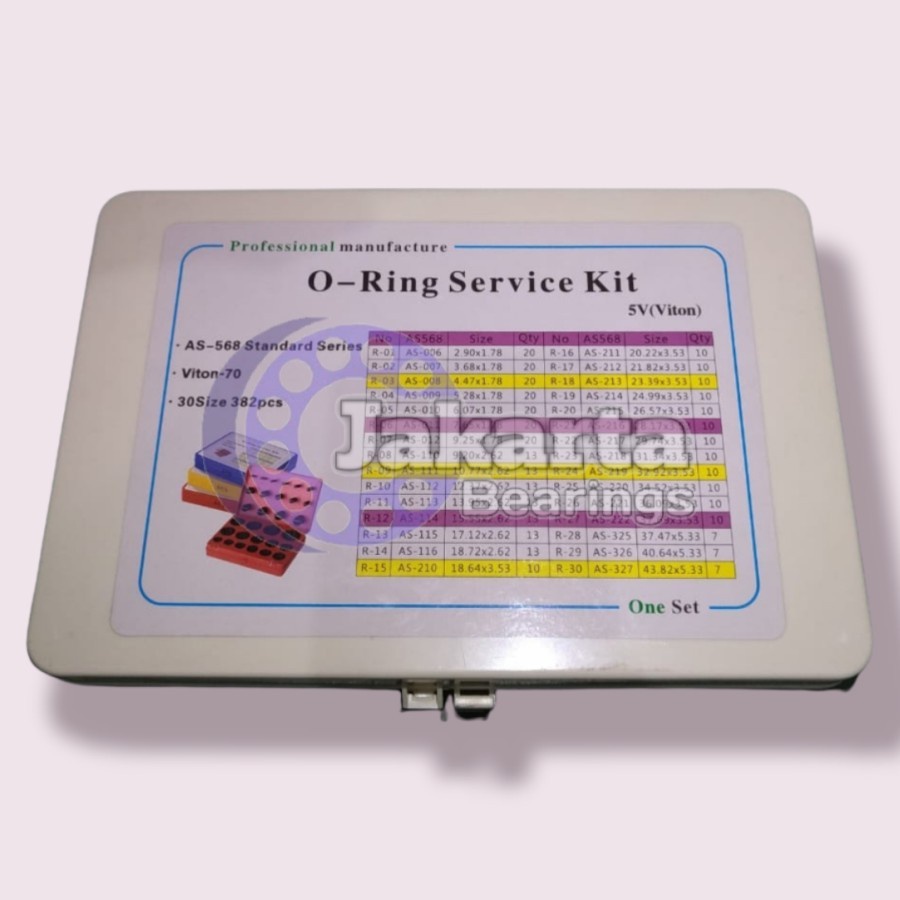 5 V ORING O-RING O RING Kit Set Box ( inchi ) 5V Bahan VITON