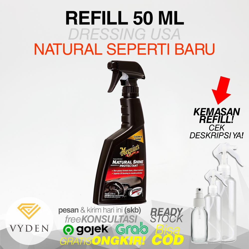 MEGUIARS Natural Shine Protectant 50ml Spray REFILL G4116 Dressing Interior Kilap Natural MURAH