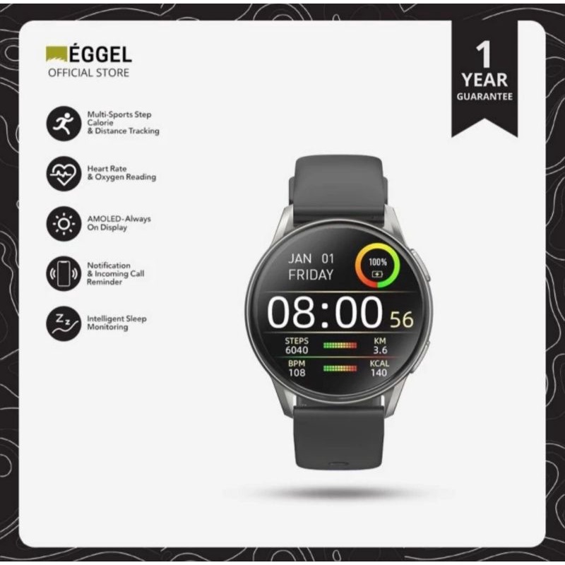 Eggle tempo 3 Pro HD Amoled Smartwatch