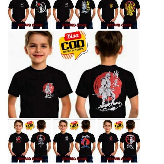 Ready Stock ANAK ANAK - KAOS DISTRO SAMURAI NAGA JEPANG / KAOS SUKAJAN SAMURAI NAGA ANAK TANGGUNG