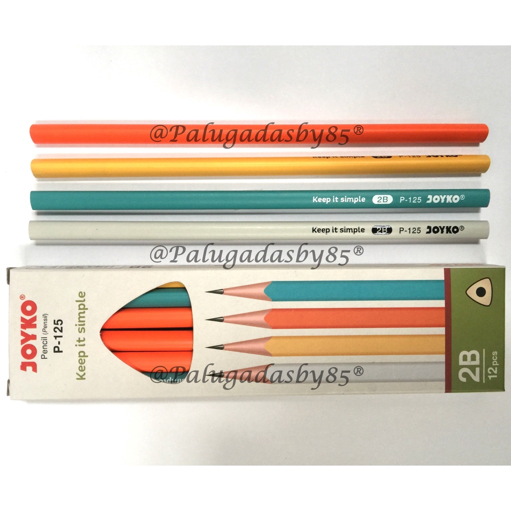 

(1 Pak Isi 12 Pcs) Pensil JOYKO P-125 Keep It Simple / Pensil Pencil Joyko P-125 2B (1 Pak/12 Pcs)