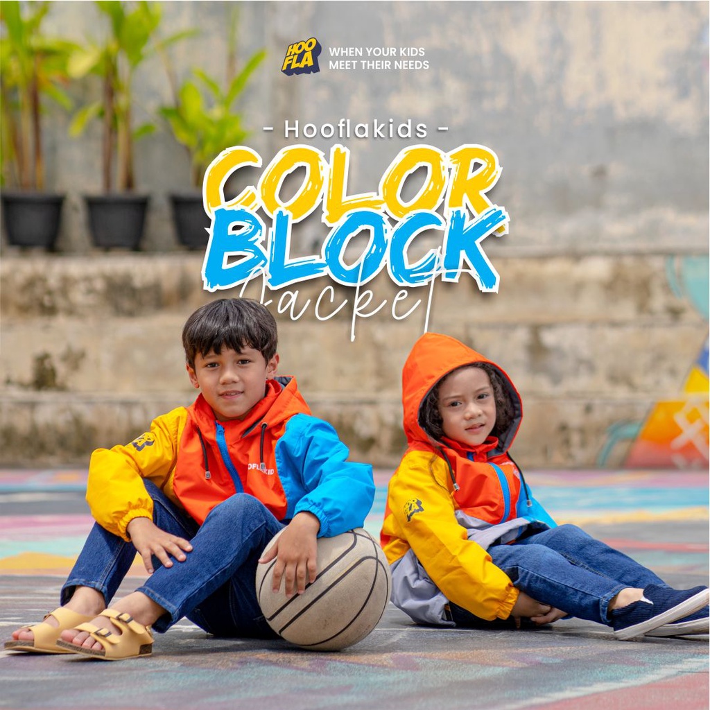 Jaket Anak Laki laki Perempuan Umur 6 7 8 9 10 11 12 Tahun Windproof Waterproof Full Block Colour Model Terbaru Kualitas Premium