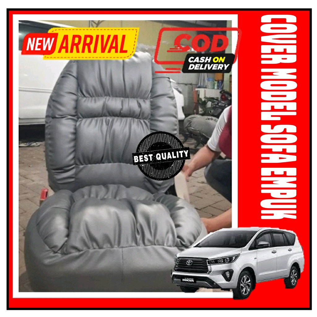 SARUNG JOK SOFA 2 BARIS AGYA AYLA BRIO BAHAN KULIT SYNTETIC ANTI AIR LEBIH EMPUK DAN NYAMAN