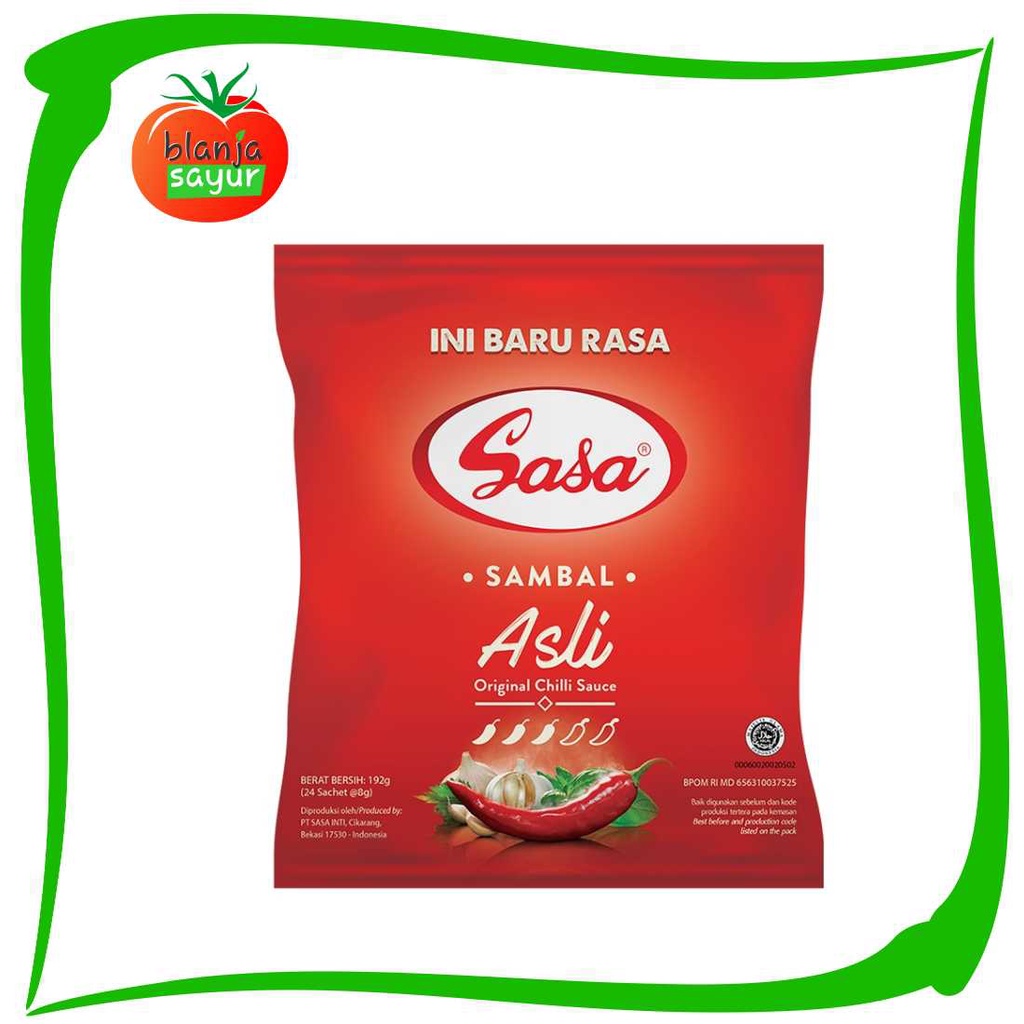 

SASA SAMBAL ASLI SACHET 24'S X 8GR