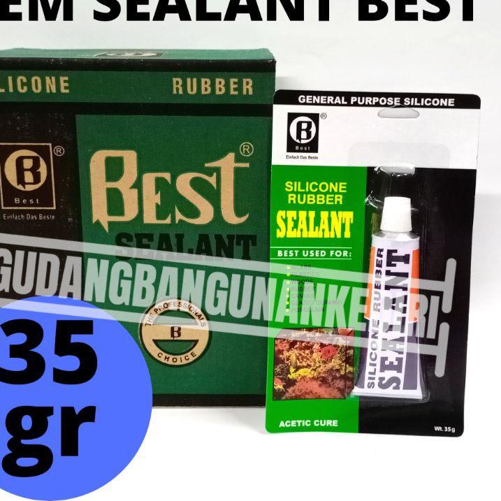 

ゅ Lem Silikon Sealant Rubber Tube lem kaca BEST 35gr lem best ✩
