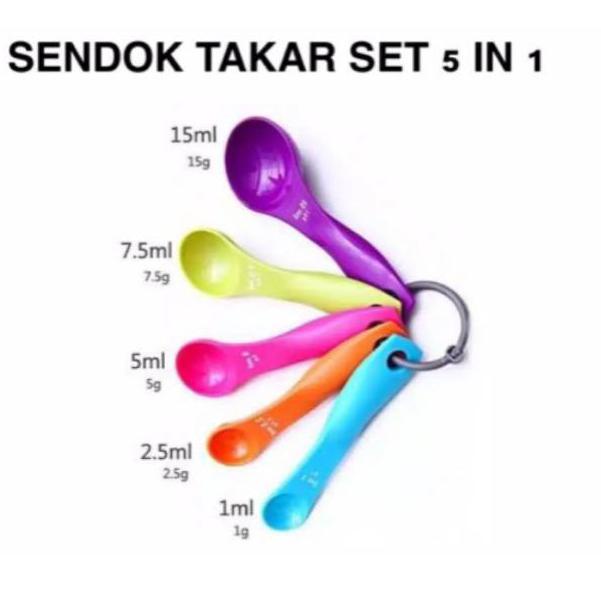 Mercy  READYSendok Takar Sendok Ukur Set 5 in 1 Warna warni untuk MPASI ‣ SMN.10De22p