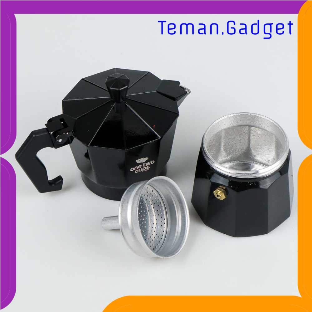 TG - DPR One Two Cups Espresso Coffee Maker Moka Pot Teko Stovetop Filter - MX001