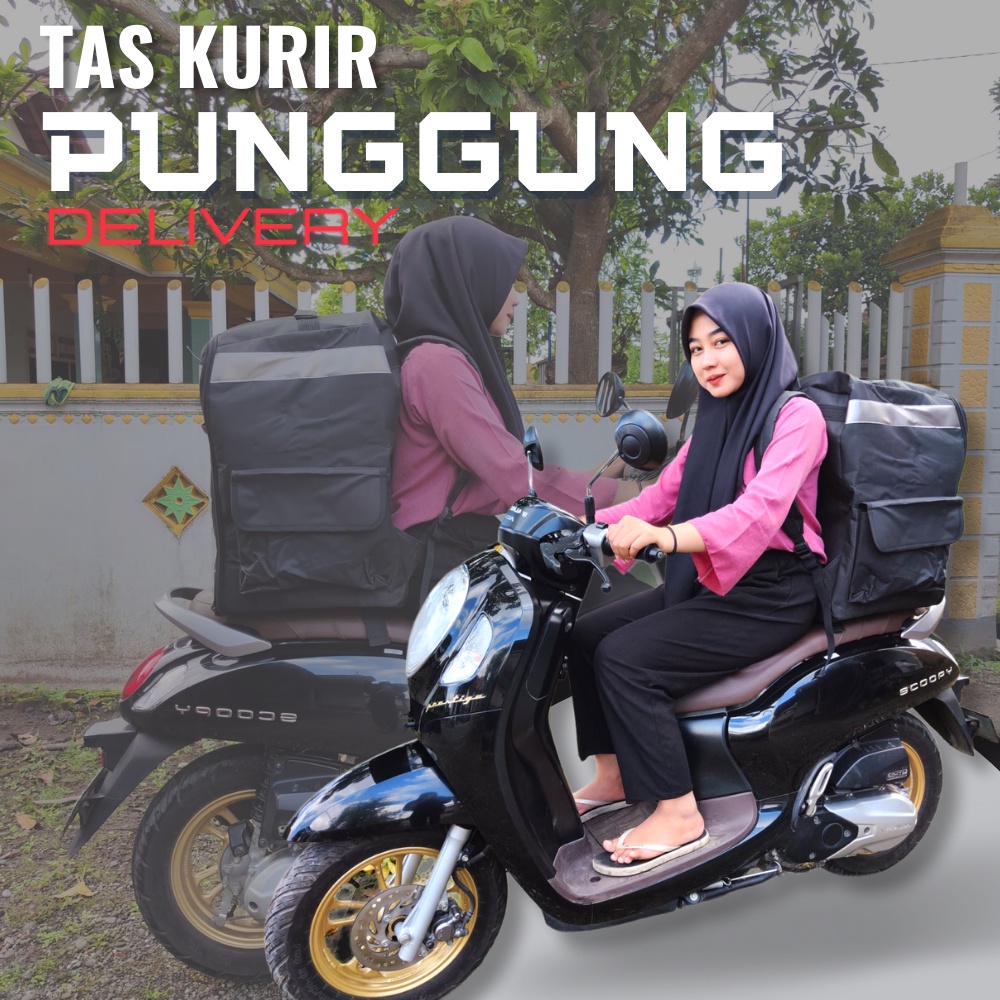 jual tas kurir punggung serbaguna tas kurir ransel delivery bahan tebal siap kirim tas kurir gendong