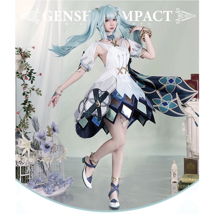 Faruzan Cosplay Costume Wig Game Genshin Impact Wig Dress Bustle Bracelet Uniform Sumeru Akademiya Haravatat Hairpin Accessories