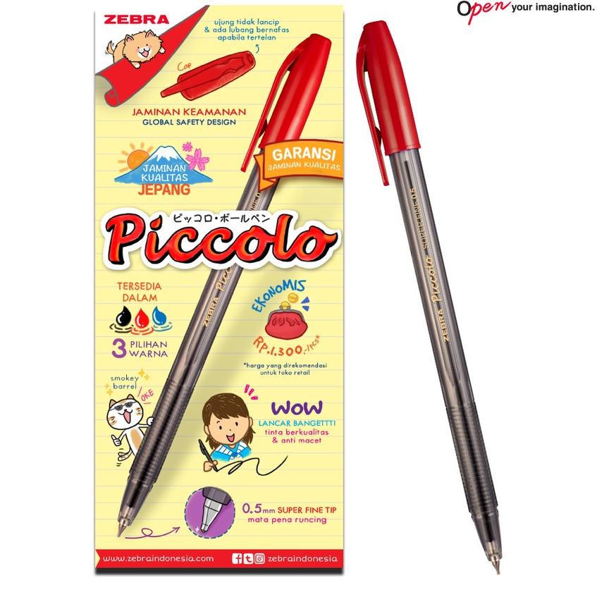 

₮ Bolpen Piccolo 0.5 isi 12 ジ