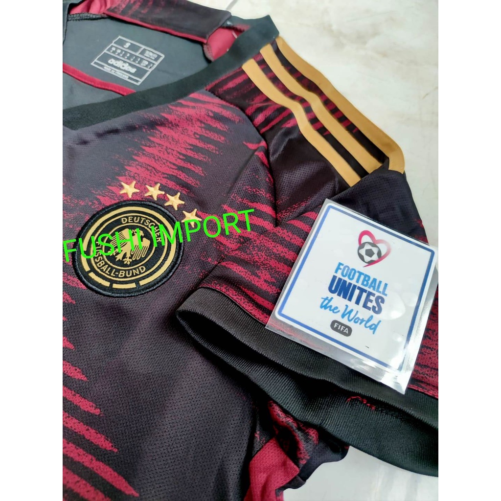 Jersey Baju Bola Jermann Away Full Patch EURO 2022 2024 Grade Ori