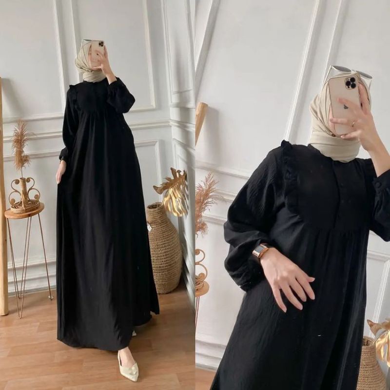 GAMIS RAYOLA BUSUI CRINKLE AIRFLOW//GAMIS CRINKLE URAGIGIRI FASHION Muslimah MODERN