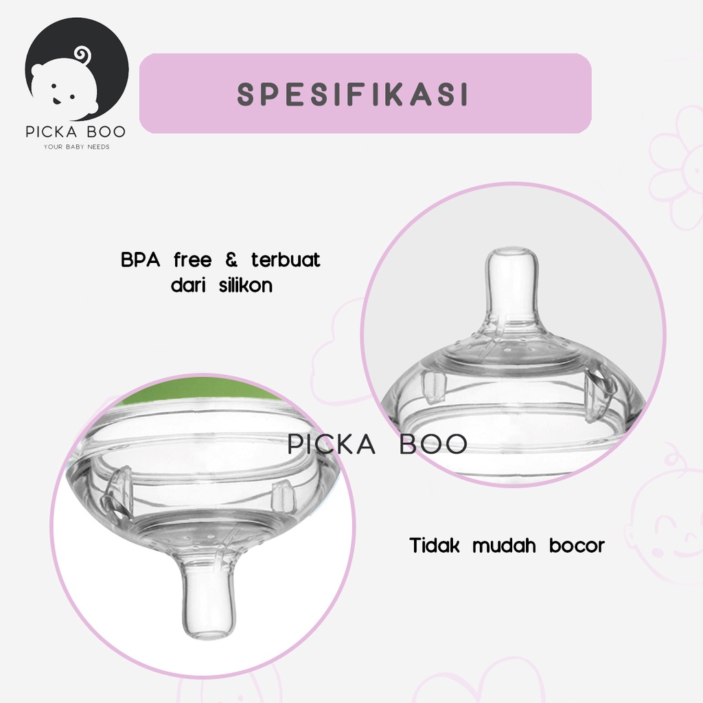 PICKABOO Pengganti Dot Botol Susu Bayi PIKO BELLO 1 PCS