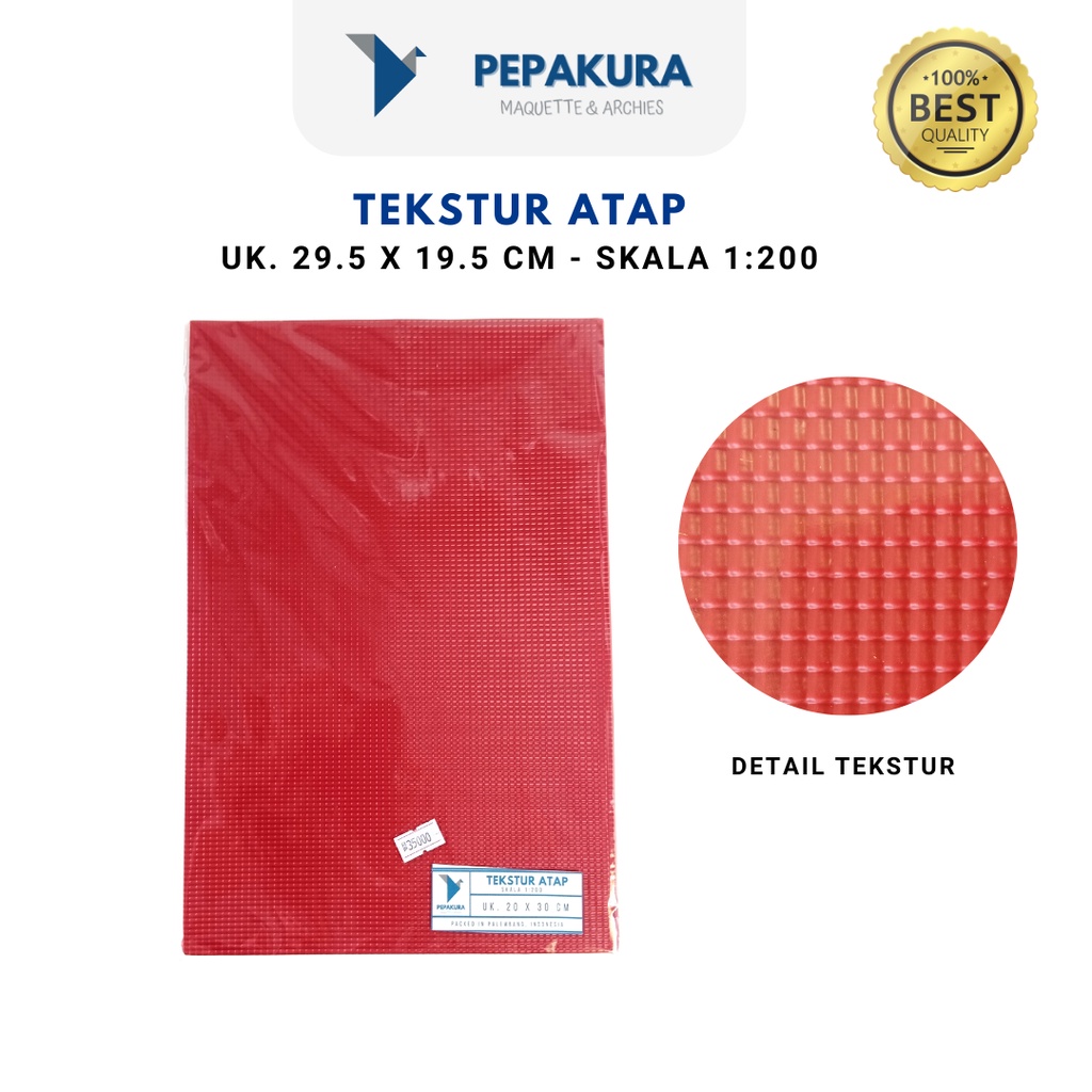 Tekstur Atap Timbul Maket Diorama Skala - Bahan Maket Diorama Miniatur