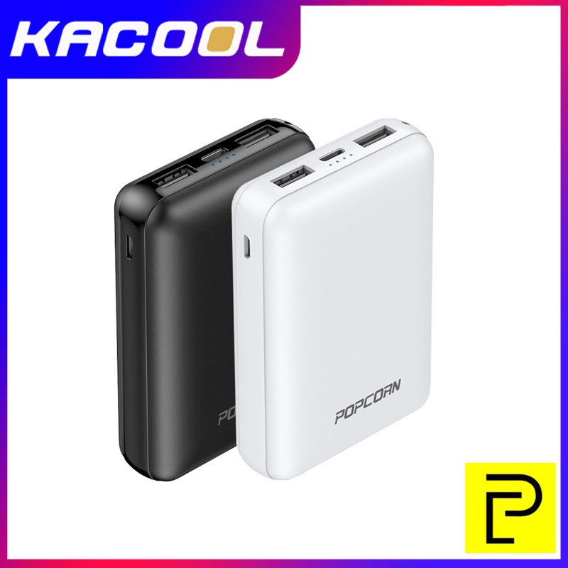 Popcorn Mini S1 10000mAh Gaya Saku Powerbank Pengisian Cepat