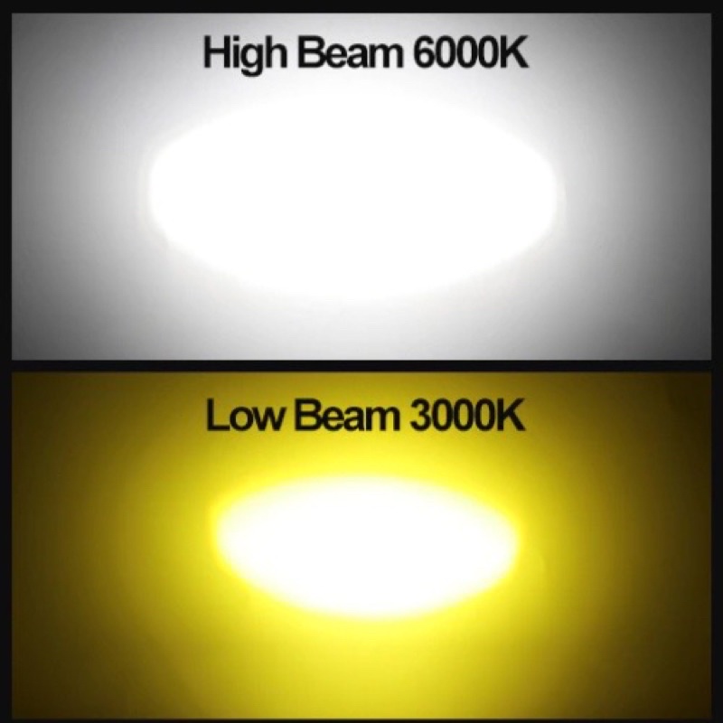 LAMPU TEMBAK LASER GUN MINI 2 WARNA WHITE-YELLOW